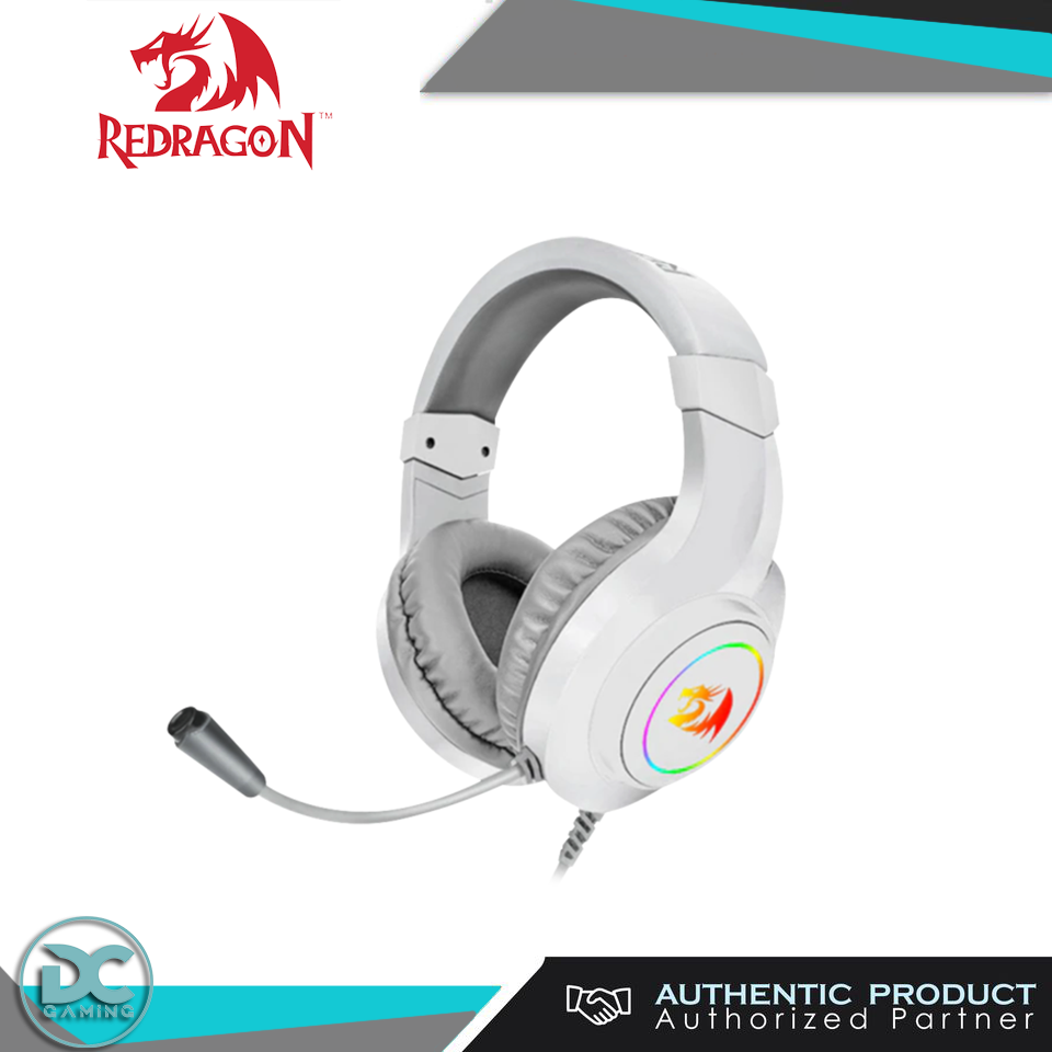 Red Dragon H260W Hylas White Gaming Headset
